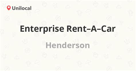 enterprise car rental in henderson.